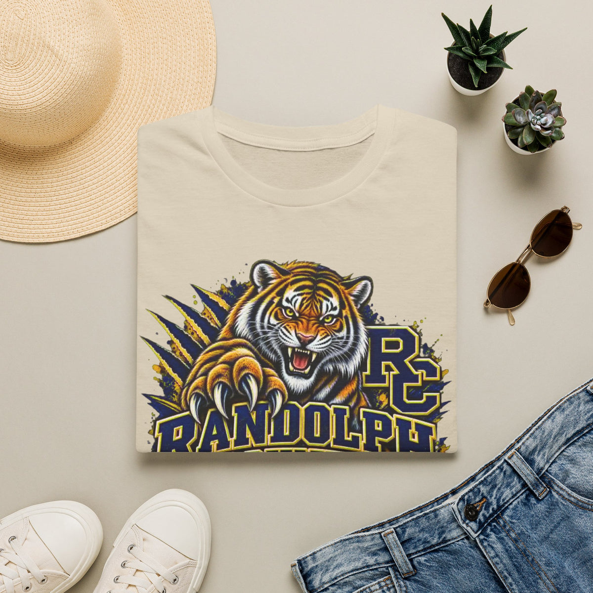 Randolph County High School Tigers T-Shirt — Roaring Tiger School Spirit Tee