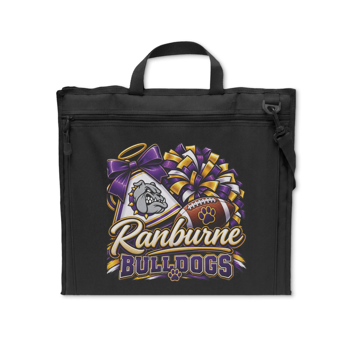 Ranburne Bulldogs Stadium Seat — Padded Portable Game Chair with Team Logo