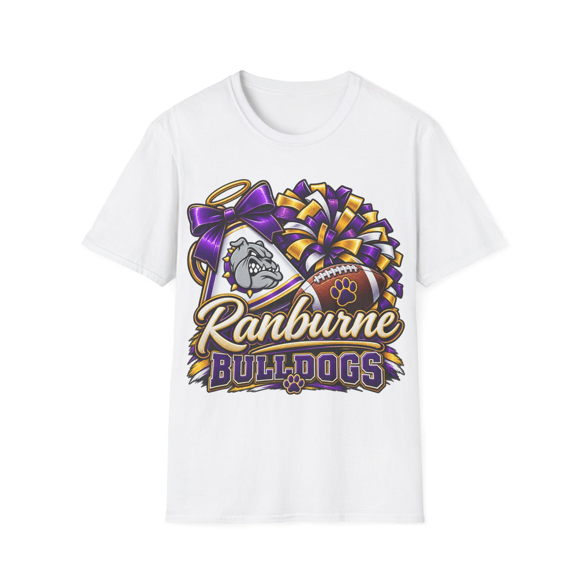 Ranburne Bulldogs Football Cheer T-Shirt