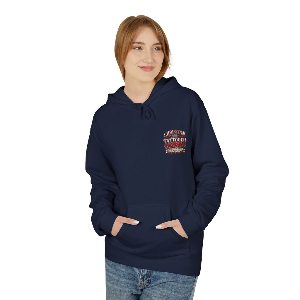Hoodie - Christian and Tattooed Graphic Pullover (Look Beneath the Surface)