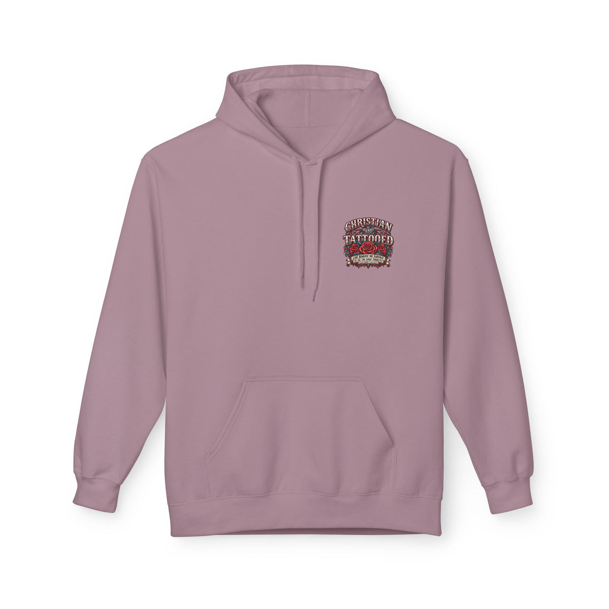 Hoodie - Christian and Tattooed Graphic Pullover (Look Beneath the Surface)