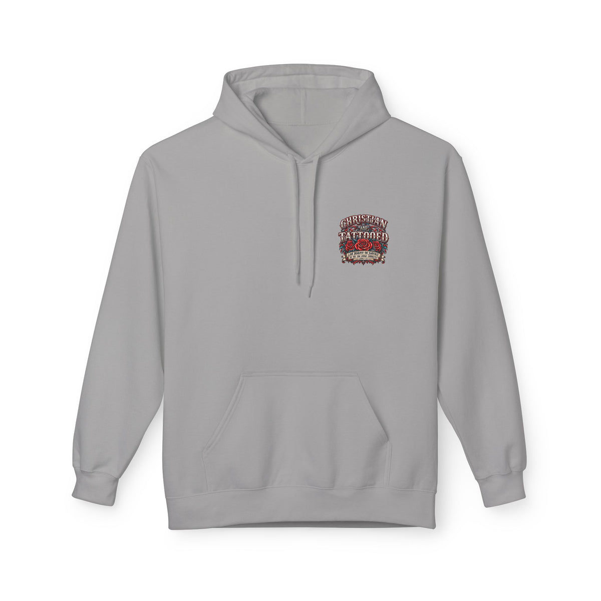 Hoodie - Christian and Tattooed Graphic Pullover (Look Beneath the Surface)