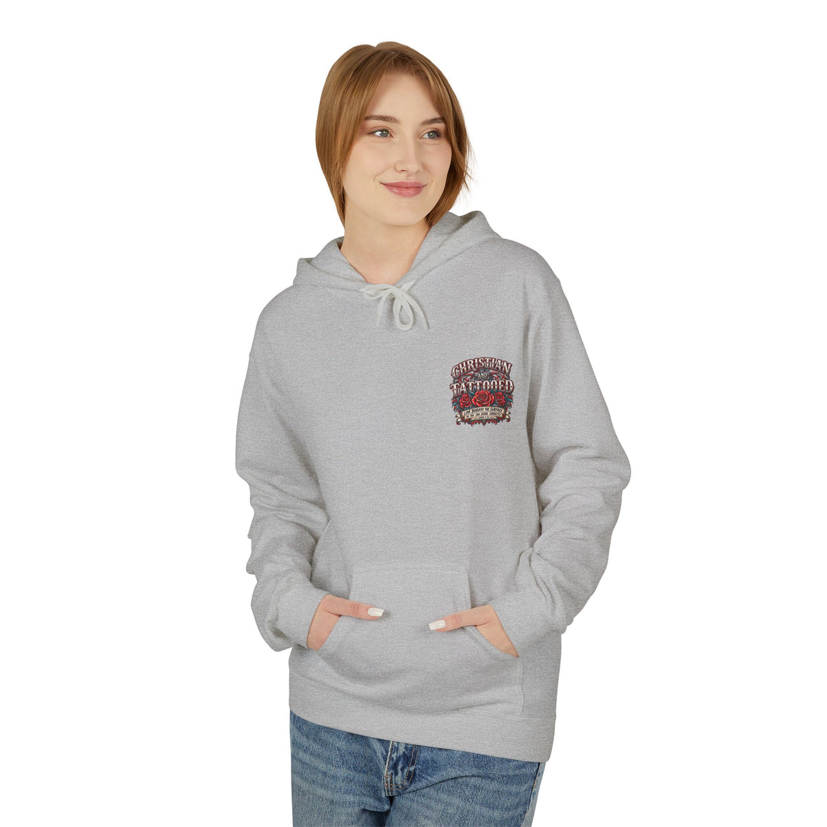 Hoodie - Christian and Tattooed Graphic Pullover (Look Beneath the Surface)