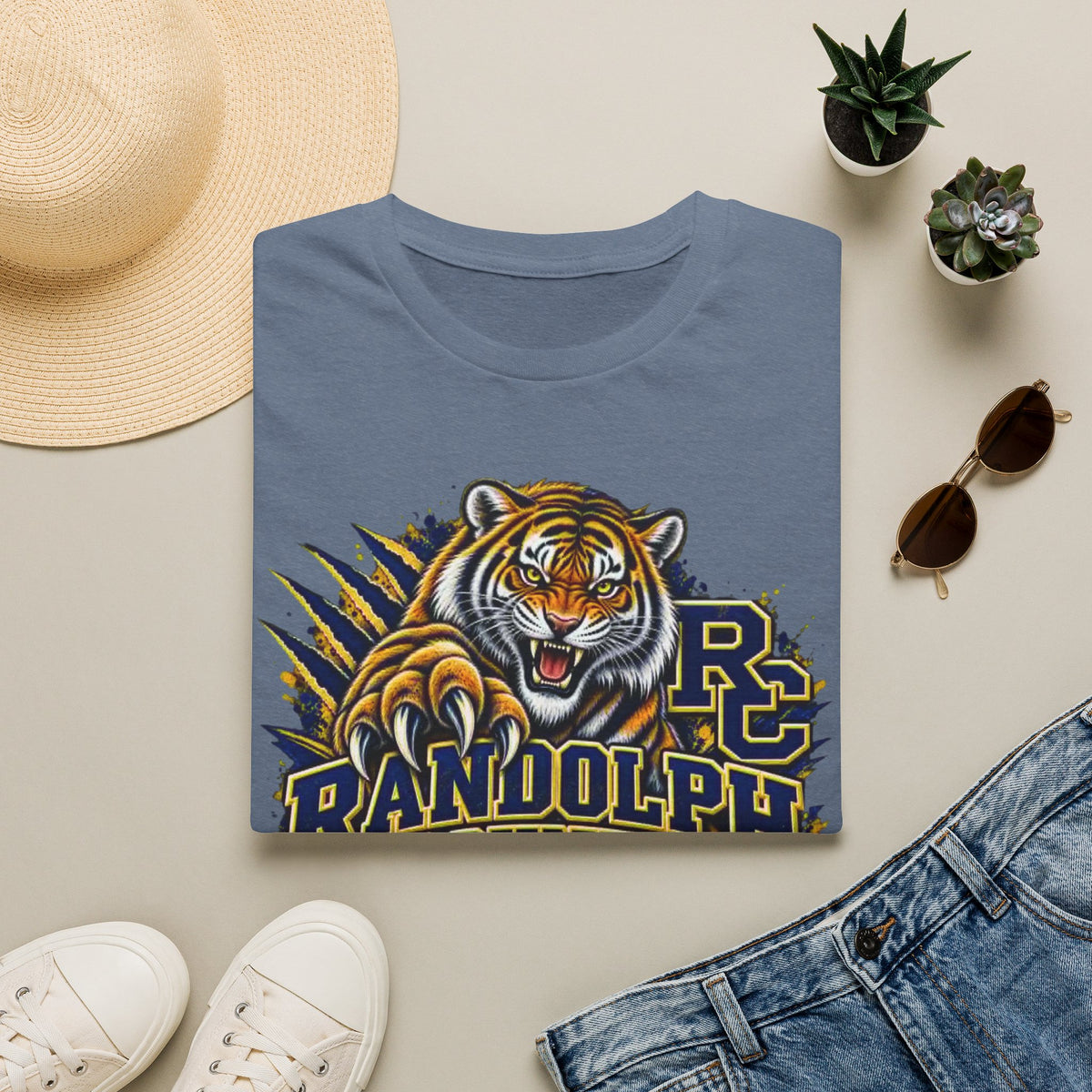 Randolph County High School Tigers T-Shirt — Roaring Tiger School Spirit Tee
