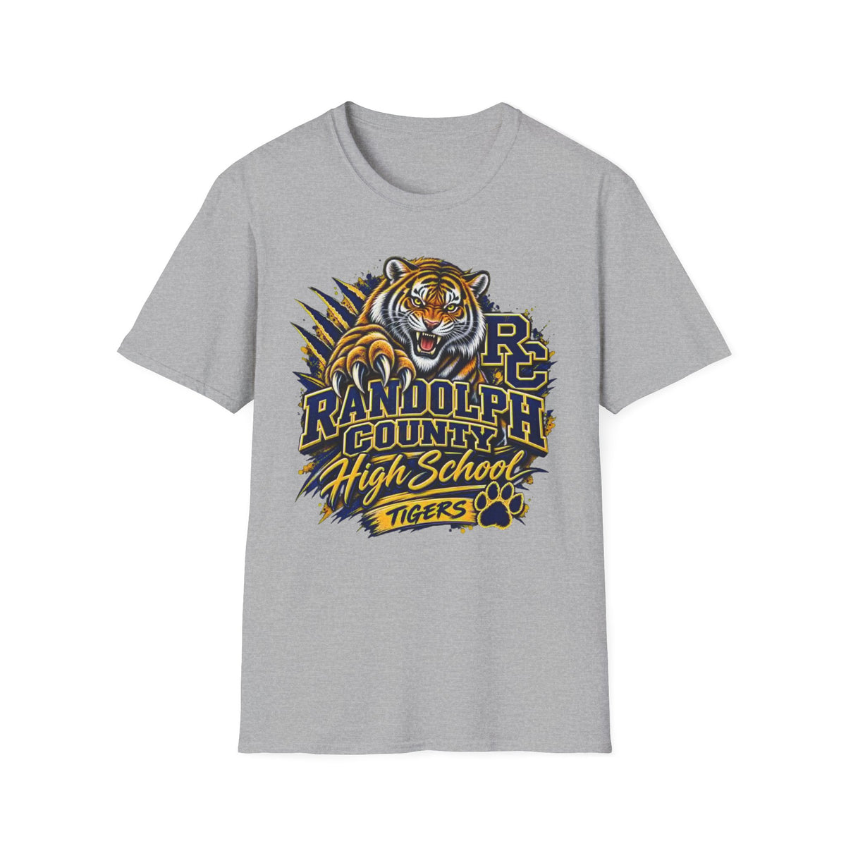 Randolph County High School Tigers T-Shirt — Roaring Tiger School Spirit Tee