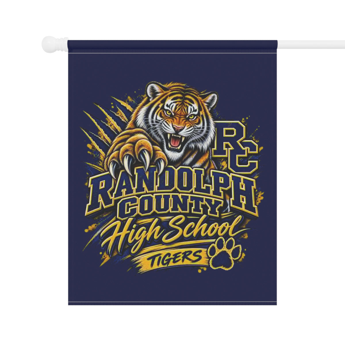 Randolph County High School Tigers Garden Flag – School Spirit Yard Banner