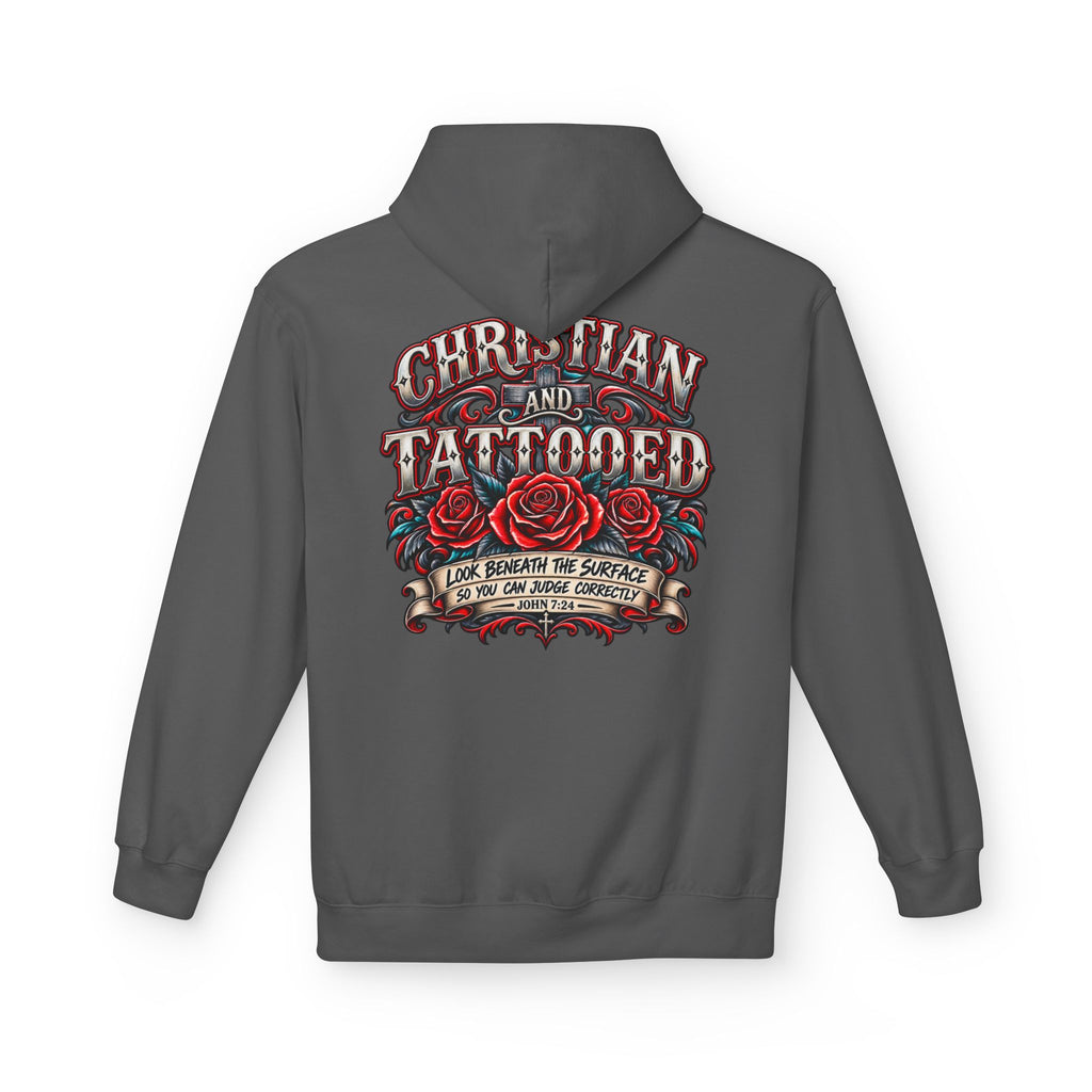 Hoodie - Christian and Tattooed Graphic Pullover (Look Beneath the Surface)