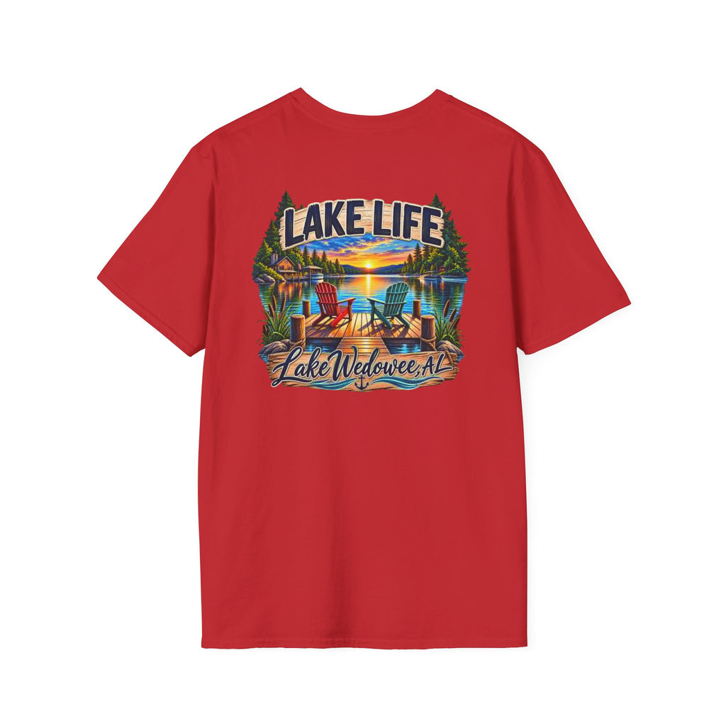 Lake Life T‑Shirt — Vintage Lakeside Sunset Graphic Tee
