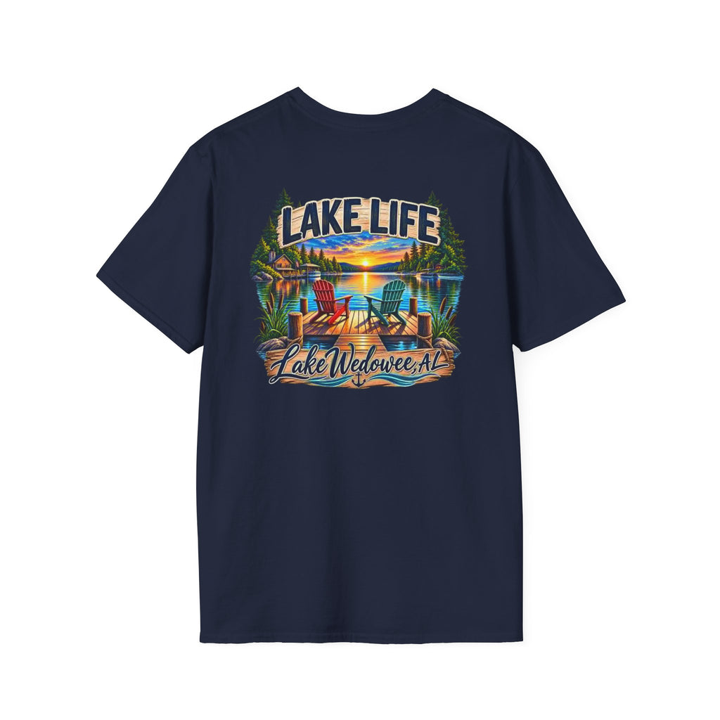 Lake Life T‑Shirt — Vintage Lakeside Sunset Graphic Tee