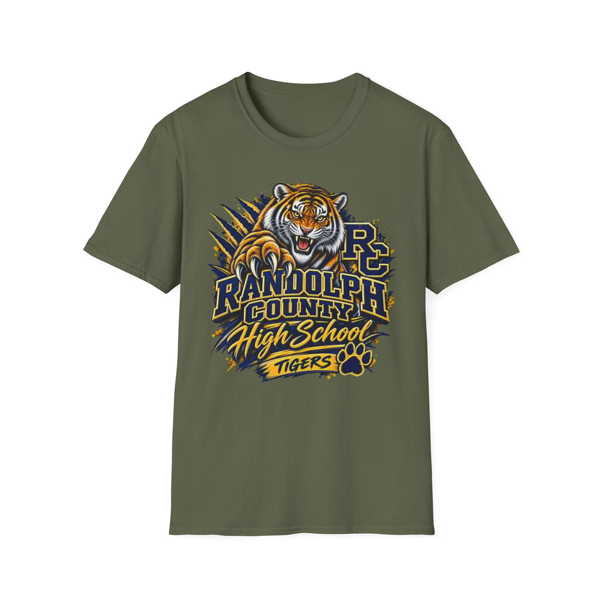 Randolph County High School Tigers T-Shirt — Roaring Tiger School Spirit Tee