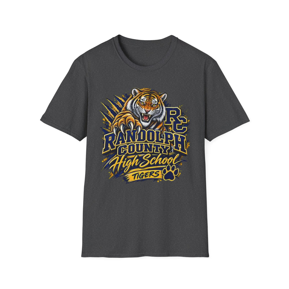 Randolph County High School Tigers T-Shirt — Roaring Tiger School Spirit Tee