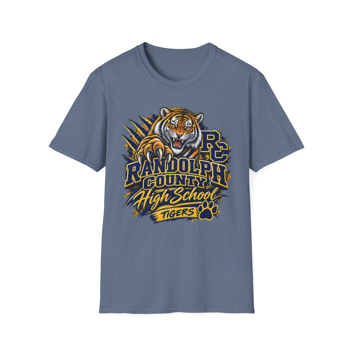 Randolph County High School Tigers T-Shirt — Roaring Tiger School Spirit Tee