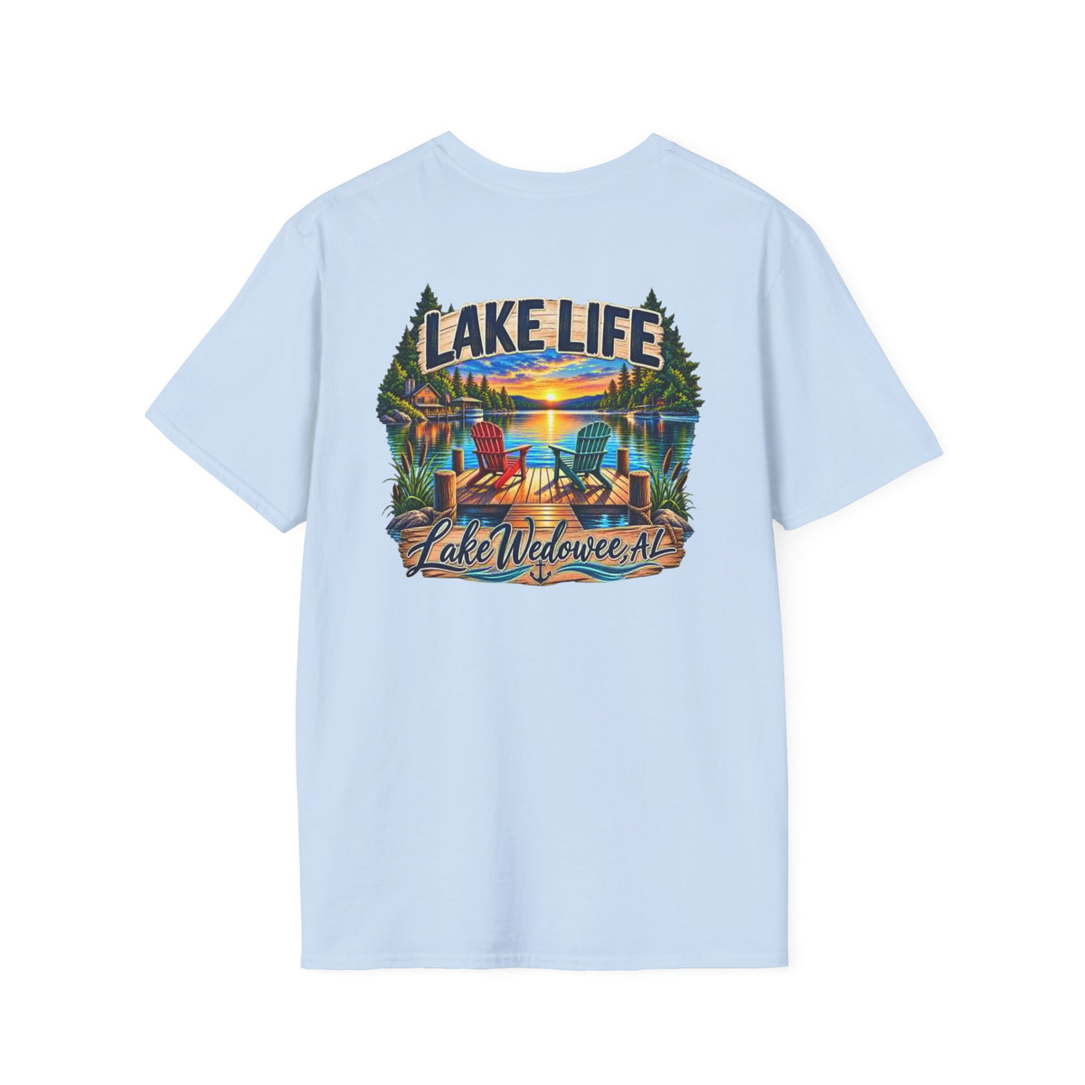 Lake Life T‑Shirt — Vintage Lakeside Sunset Graphic Tee