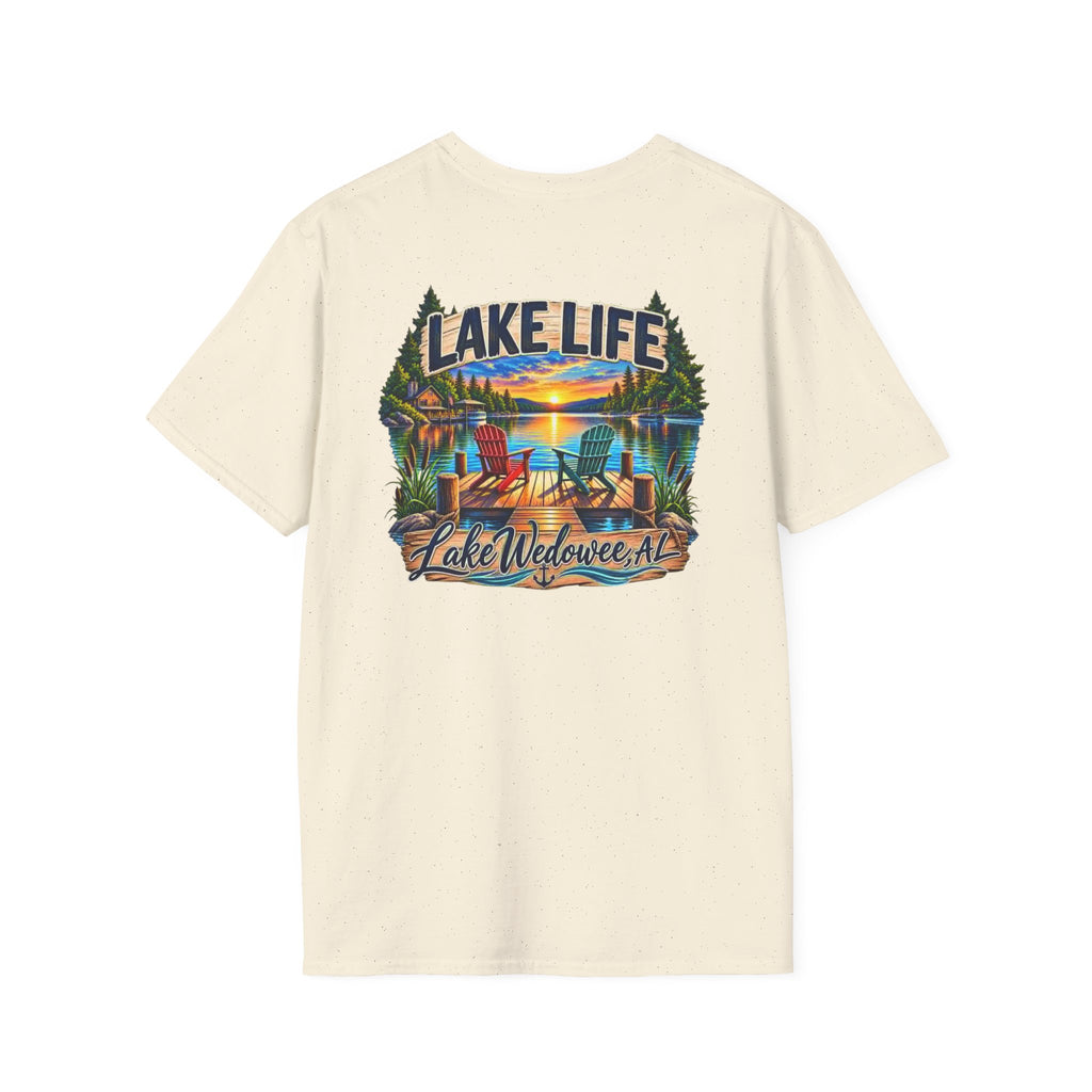 Lake Life T‑Shirt — Vintage Lakeside Sunset Graphic Tee