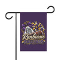 Ranburne Bulldogs Garden Flag — Purple Football Cheerleader Paw Yard Banner