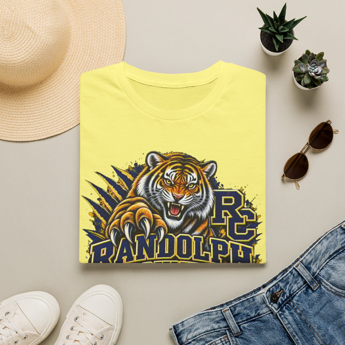 Randolph County High School Tigers T-Shirt — Roaring Tiger School Spirit Tee