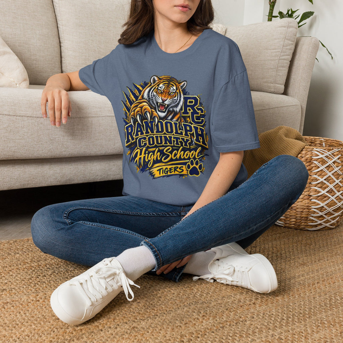 Randolph County High School Tigers T-Shirt — Roaring Tiger School Spirit Tee
