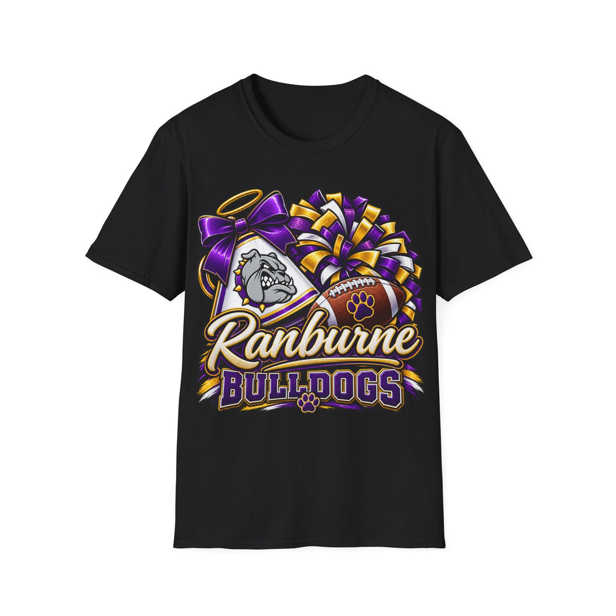 Ranburne Bulldogs Football Cheer T-Shirt