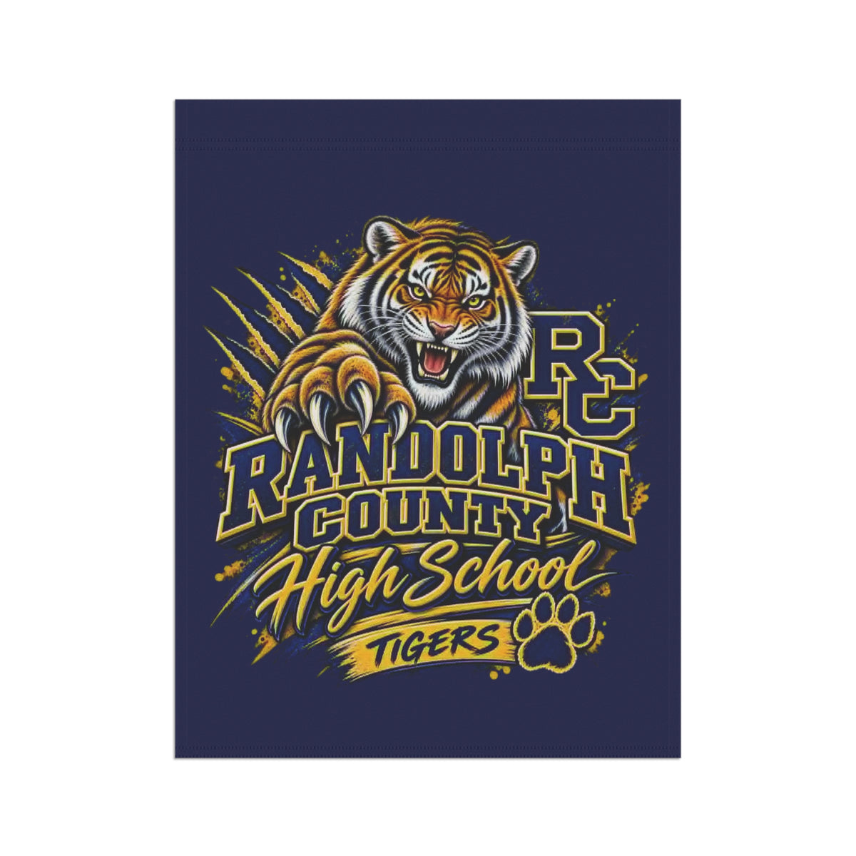Randolph County High School Tigers Garden Flag – School Spirit Yard Banner