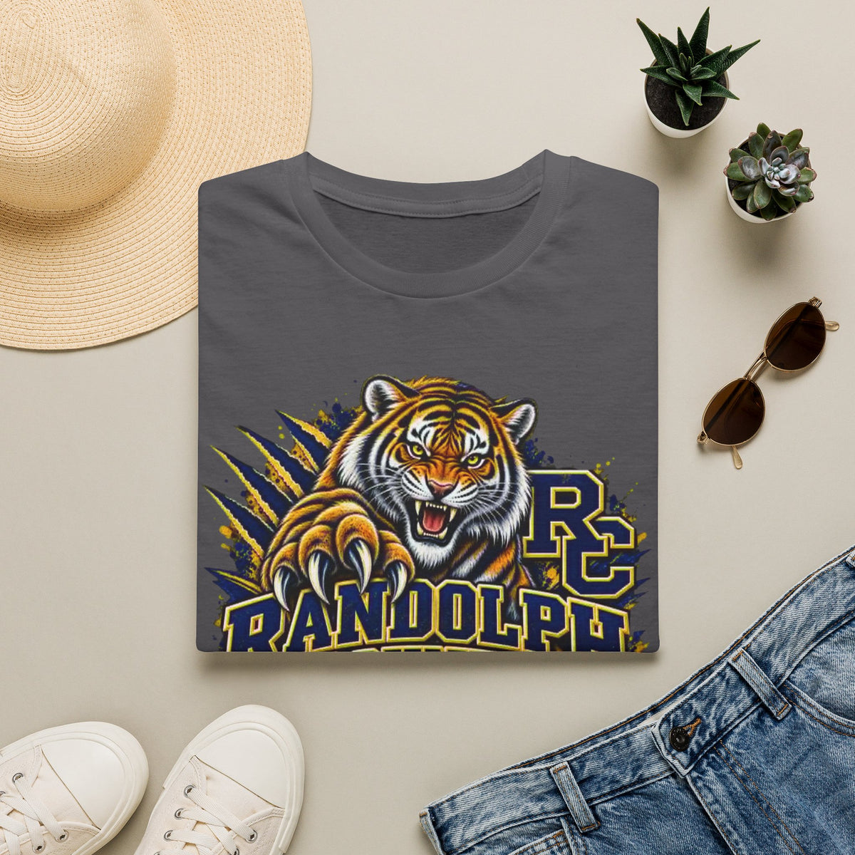 Randolph County High School Tigers T-Shirt — Roaring Tiger School Spirit Tee