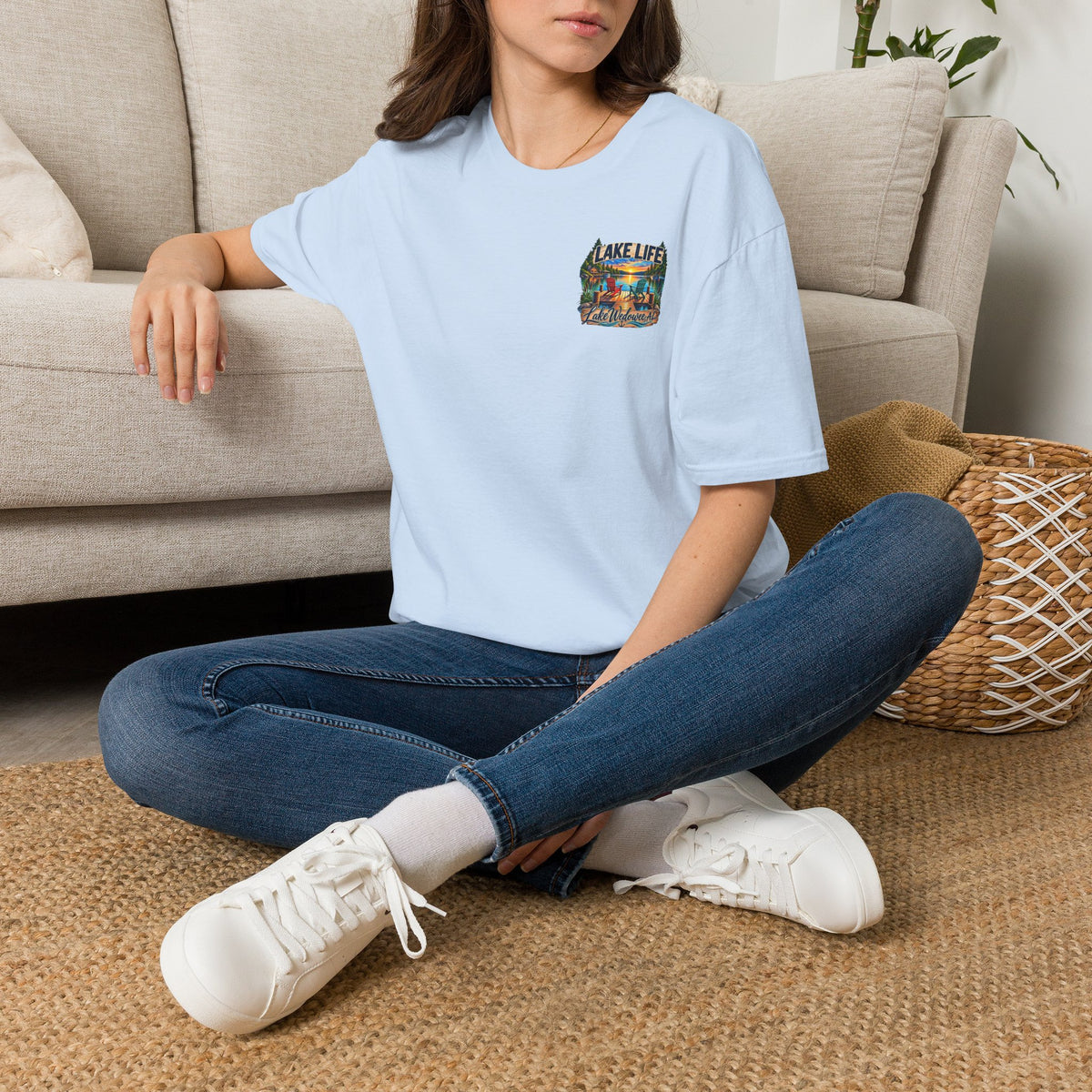 Lake Life T‑Shirt — Vintage Lakeside Sunset Graphic Tee
