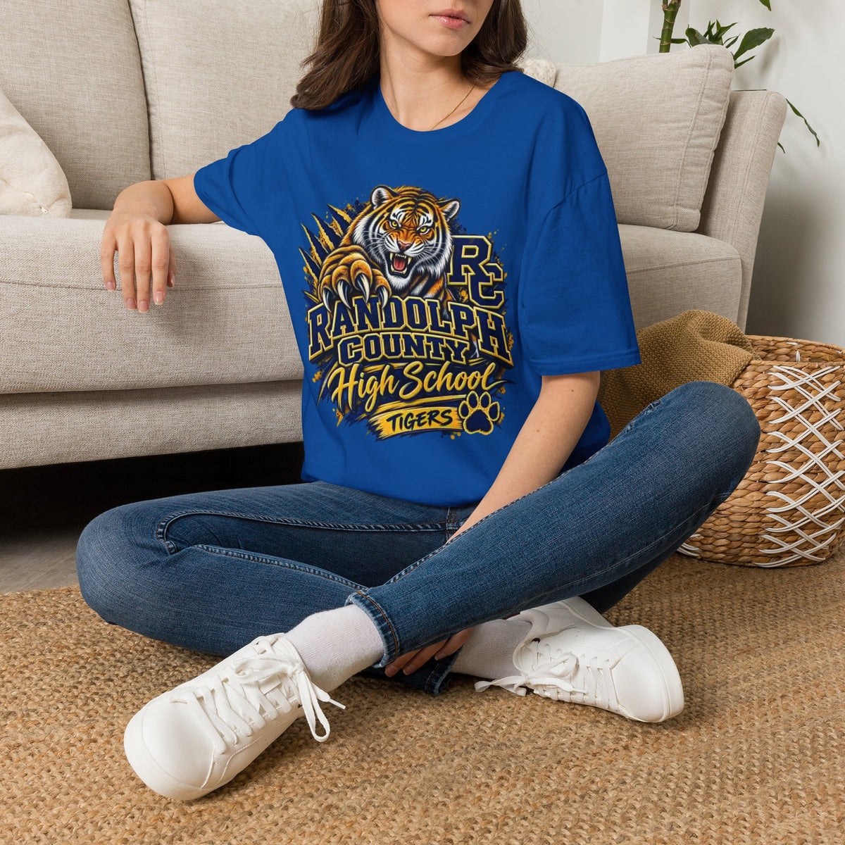 Randolph County High School Tigers T-Shirt — Roaring Tiger School Spirit Tee