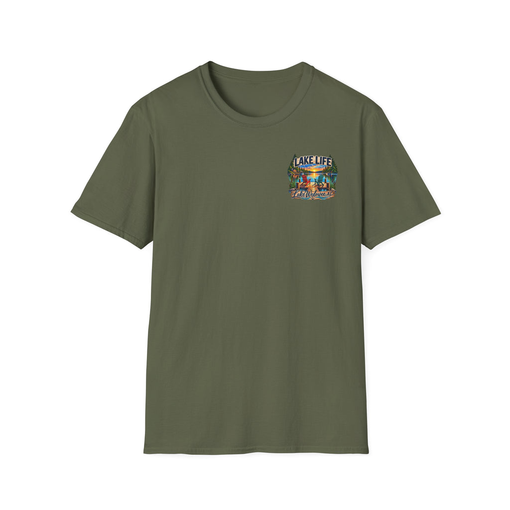 Lake Life T‑Shirt — Vintage Lakeside Sunset Graphic Tee