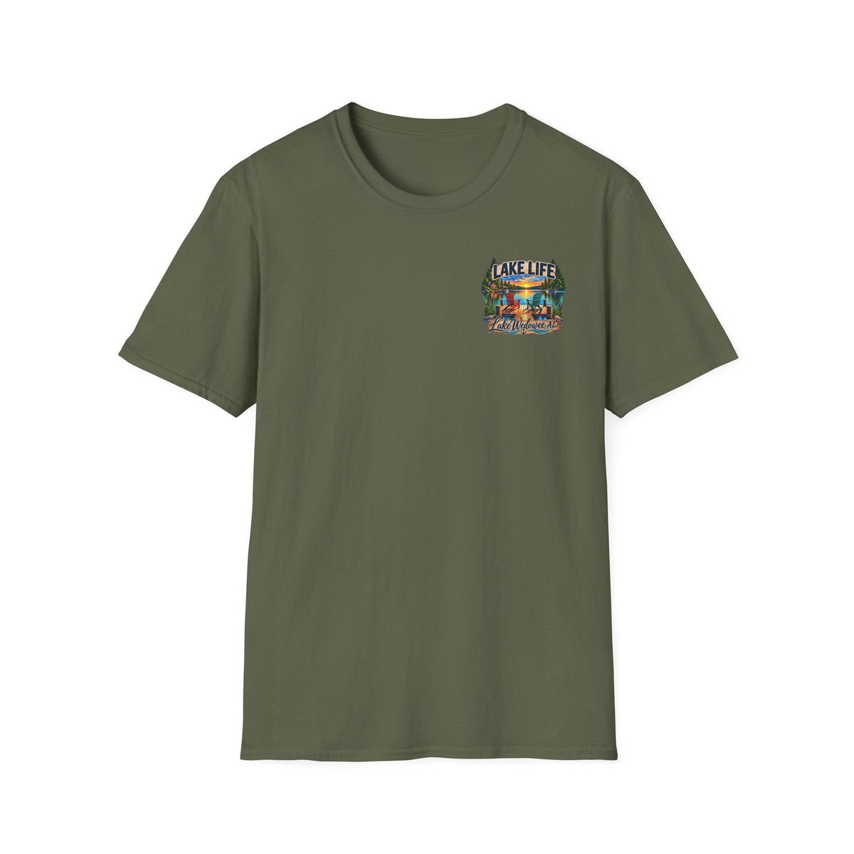 Lake Life T‑Shirt — Vintage Lakeside Sunset Graphic Tee