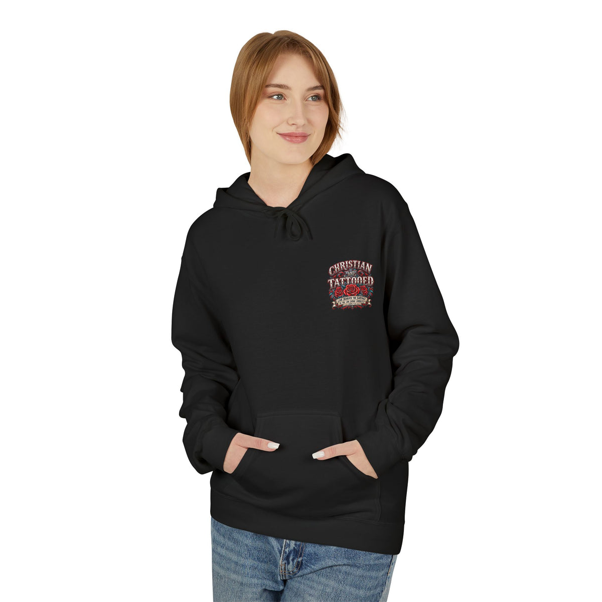 Hoodie - Christian and Tattooed Graphic Pullover (Look Beneath the Surface)