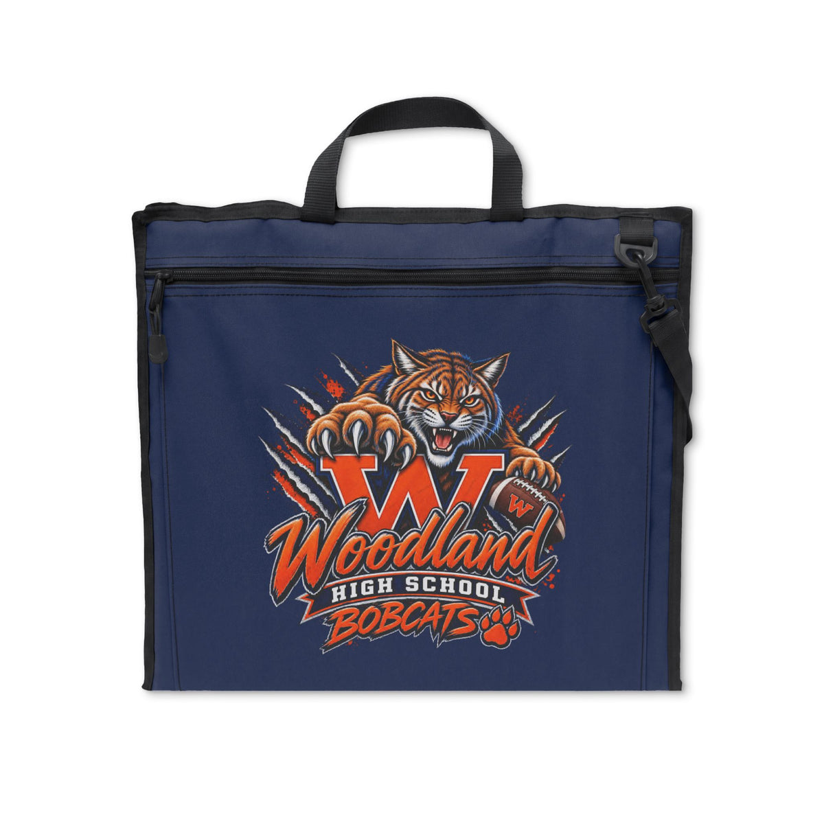 Woodland Bobcats Stadium Seat — Padded Folding Sports Chair