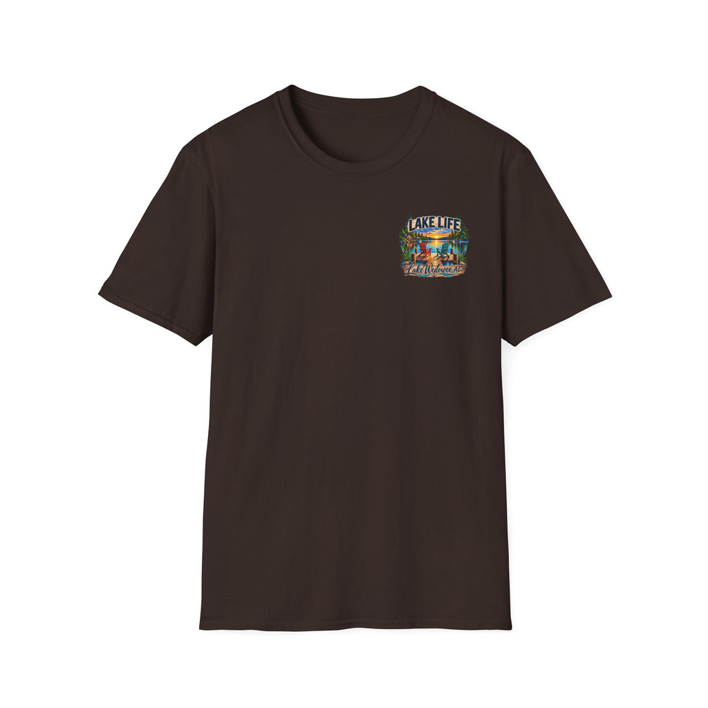 Lake Life T‑Shirt — Vintage Lakeside Sunset Graphic Tee