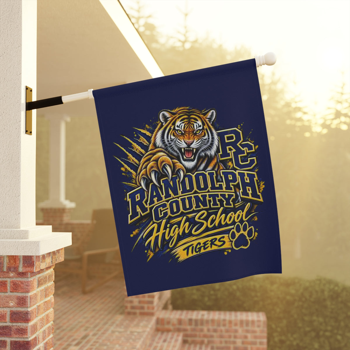 Randolph County High School Tigers Garden Flag – School Spirit Yard Banner
