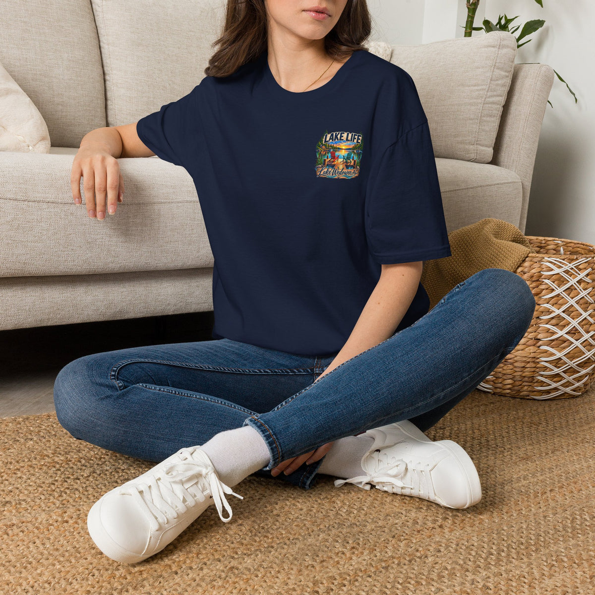 Lake Life T‑Shirt — Vintage Lakeside Sunset Graphic Tee