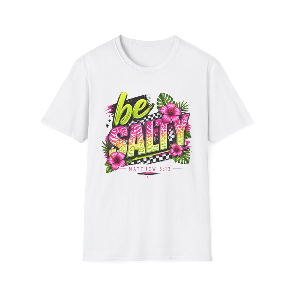 Be Salty Tropical T-Shirt — Floral Retro Beach Vibe Tee