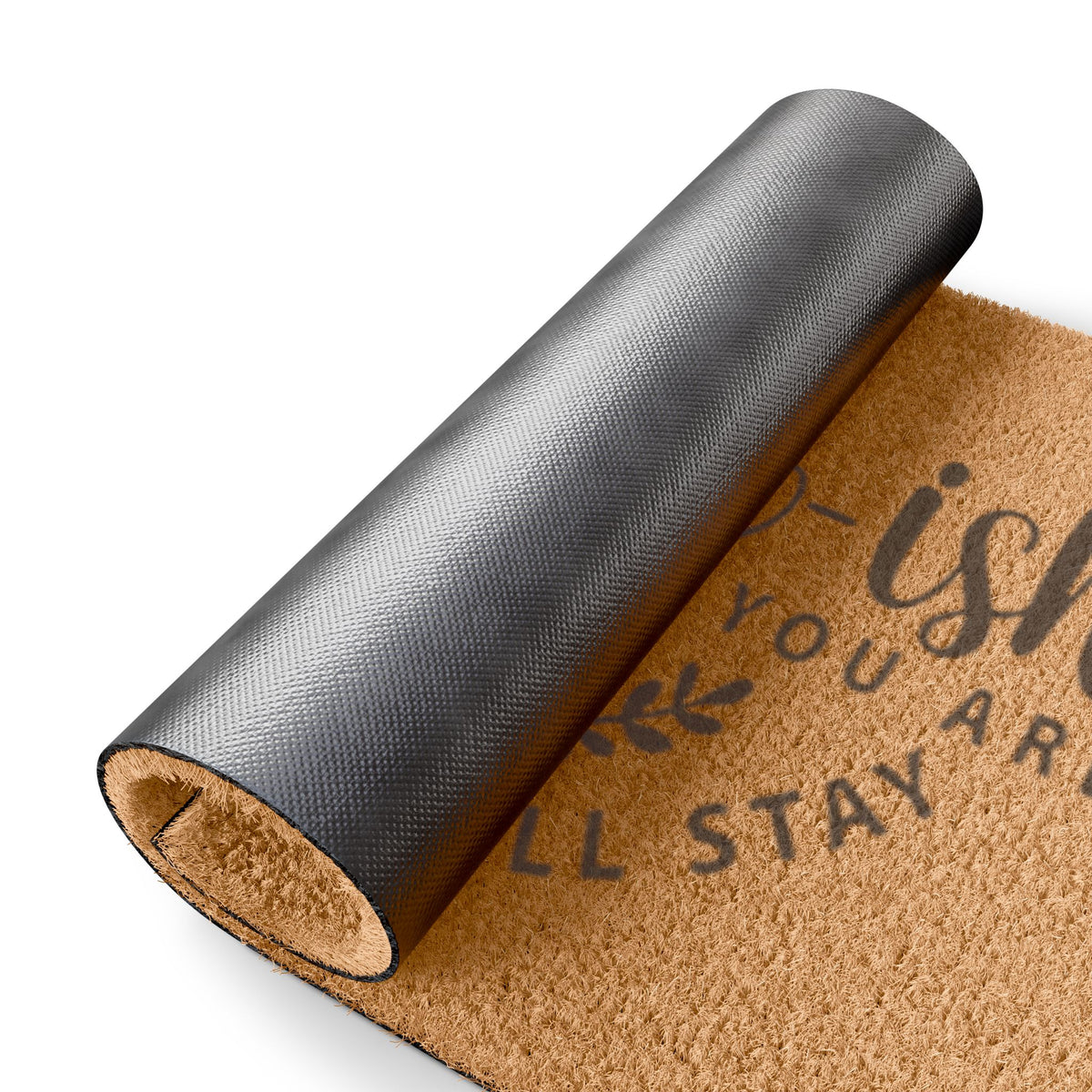 Doormat — “Welcome-ish Depends on Who You Are & How Long You’ll Stay” Funny Porch Mat