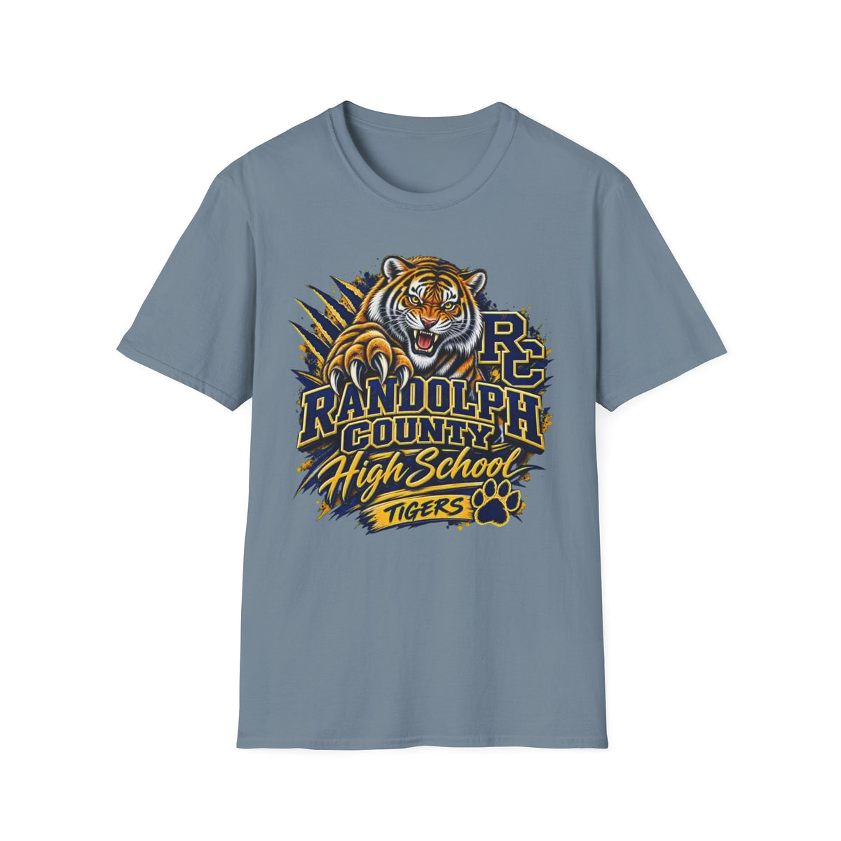 Randolph County High School Tigers T-Shirt — Roaring Tiger School Spirit Tee