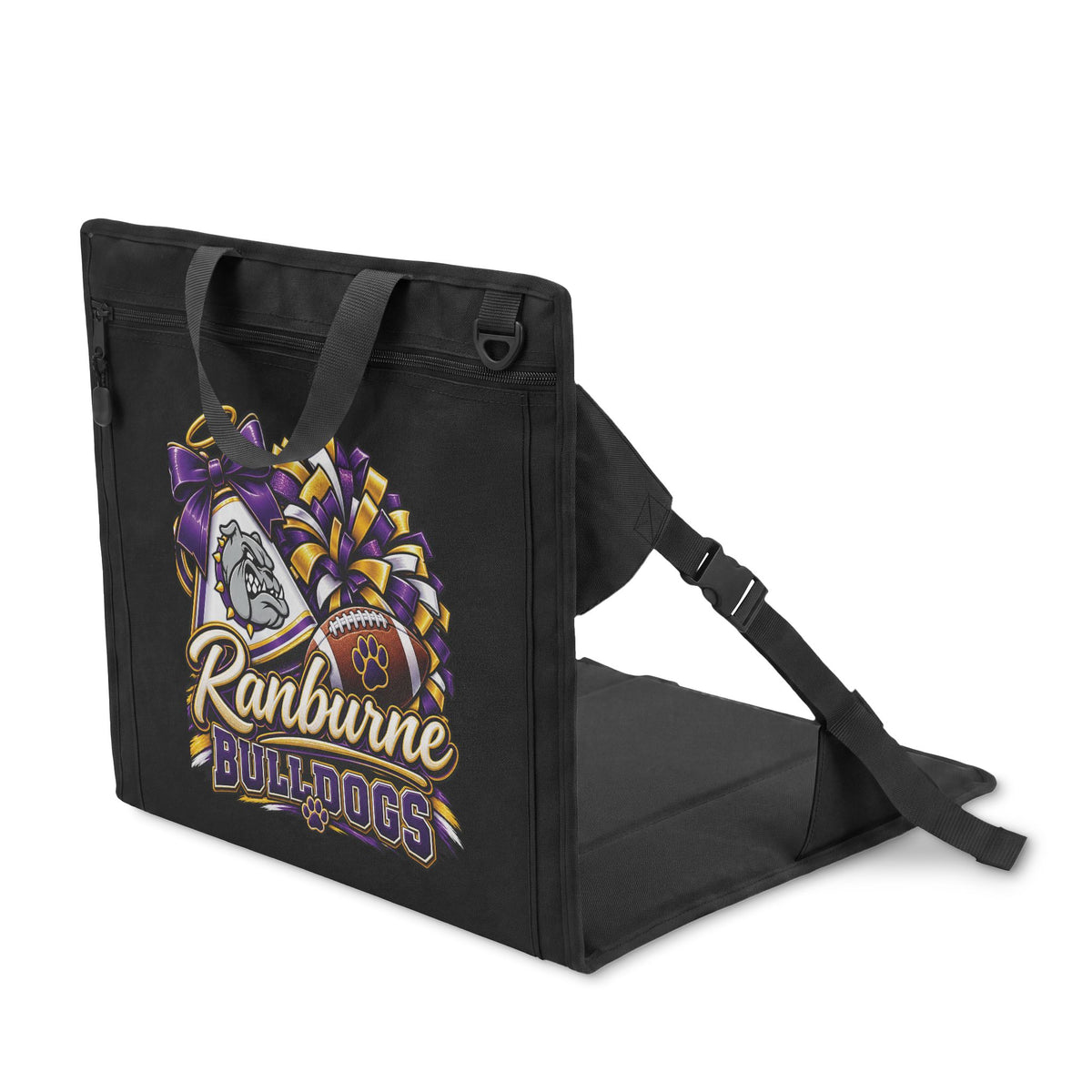 Ranburne Bulldogs Stadium Seat — Padded Portable Game Chair with Team Logo