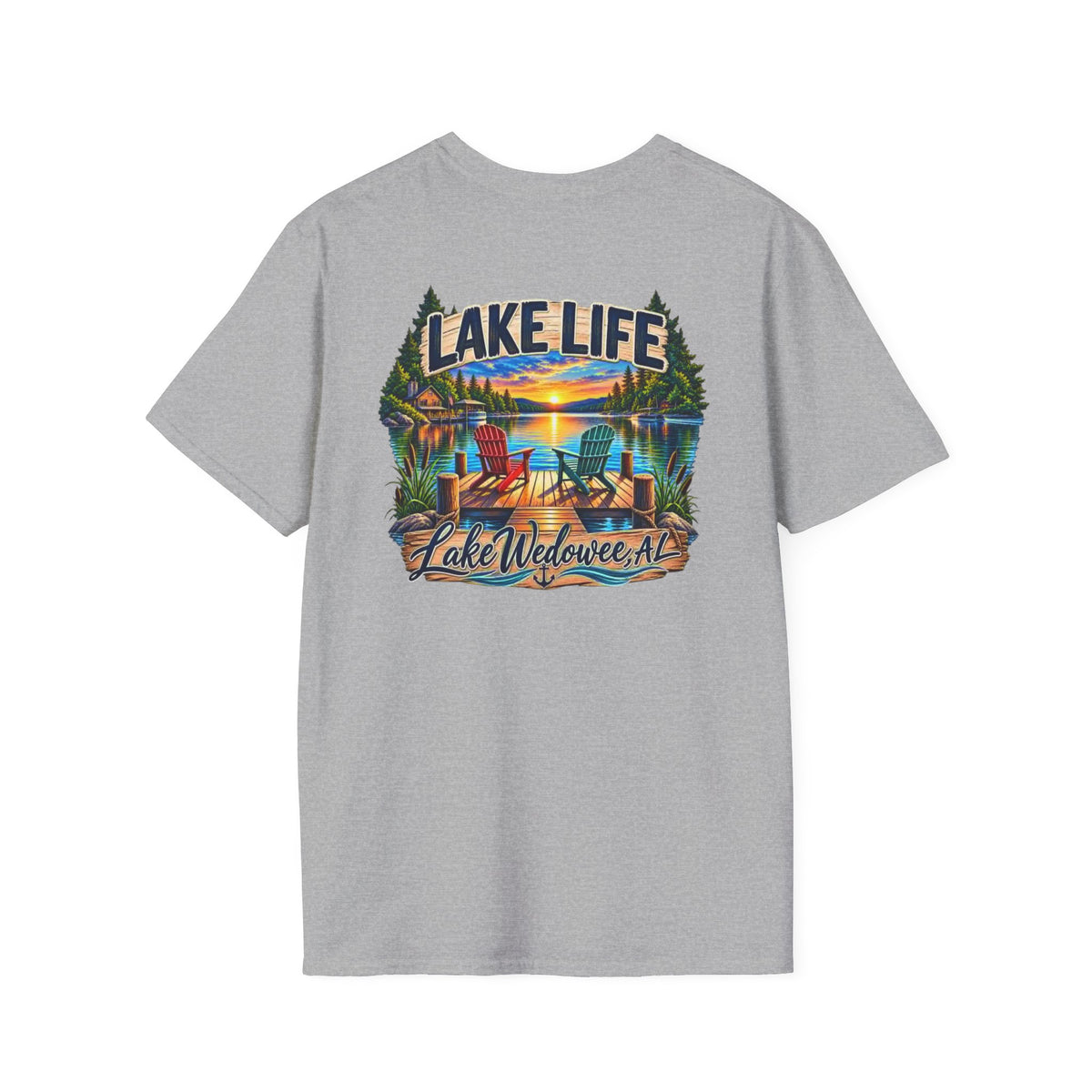 Lake Life T‑Shirt — Vintage Lakeside Sunset Graphic Tee