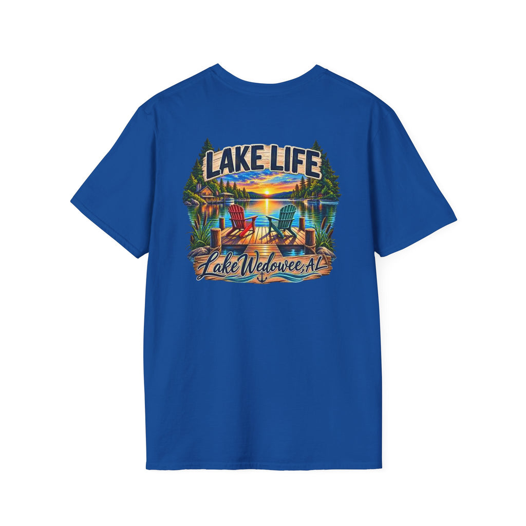 Lake Life T‑Shirt — Vintage Lakeside Sunset Graphic Tee