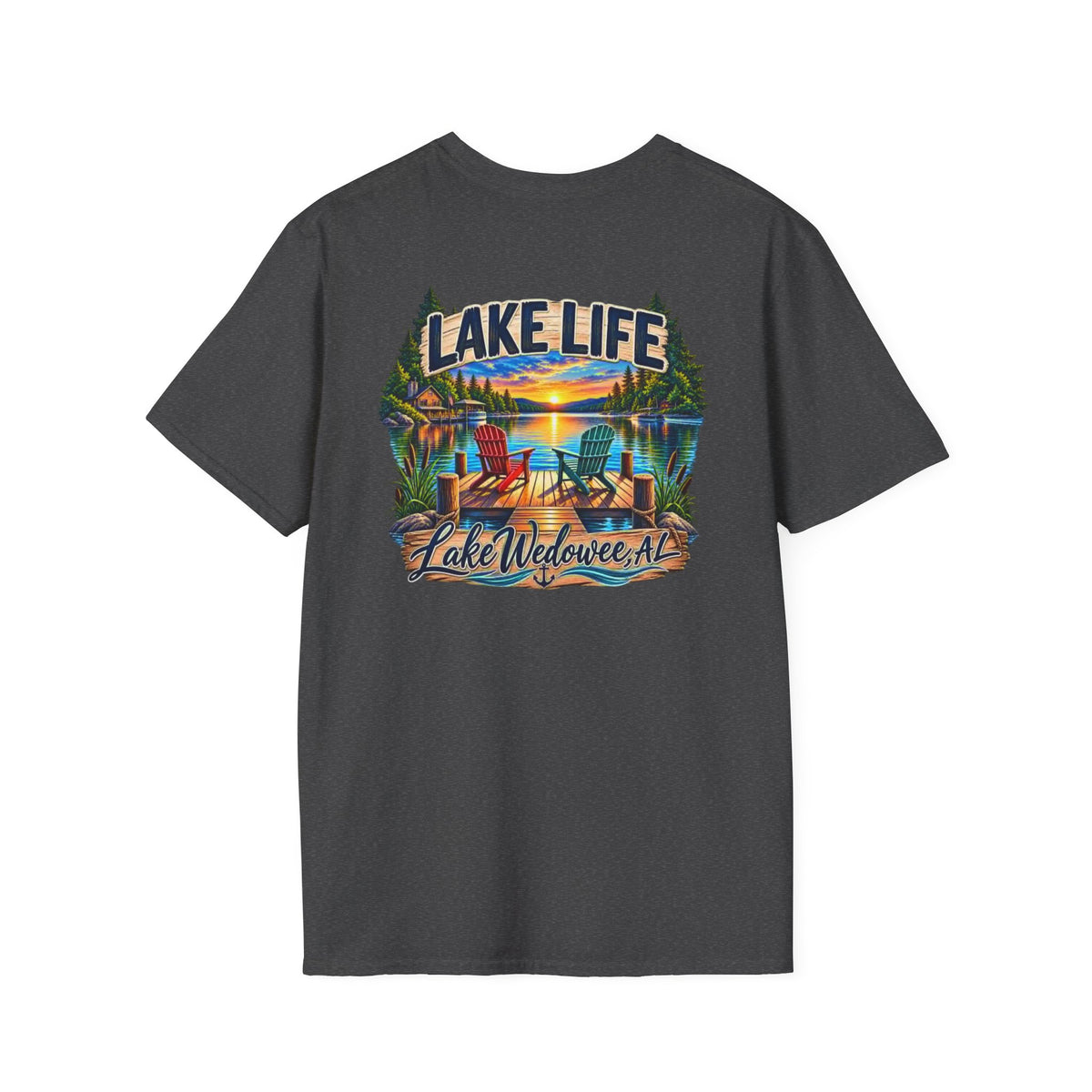 Lake Life T‑Shirt — Vintage Lakeside Sunset Graphic Tee