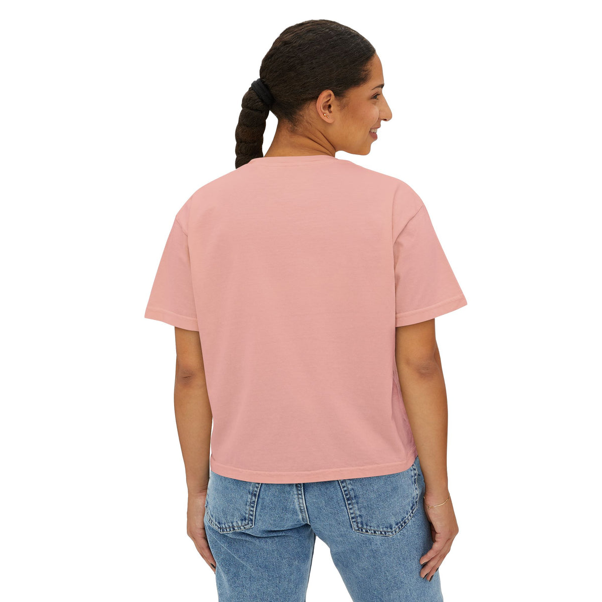 Women's Boxy Tee – Scenic Horse Double Exposure Graphic