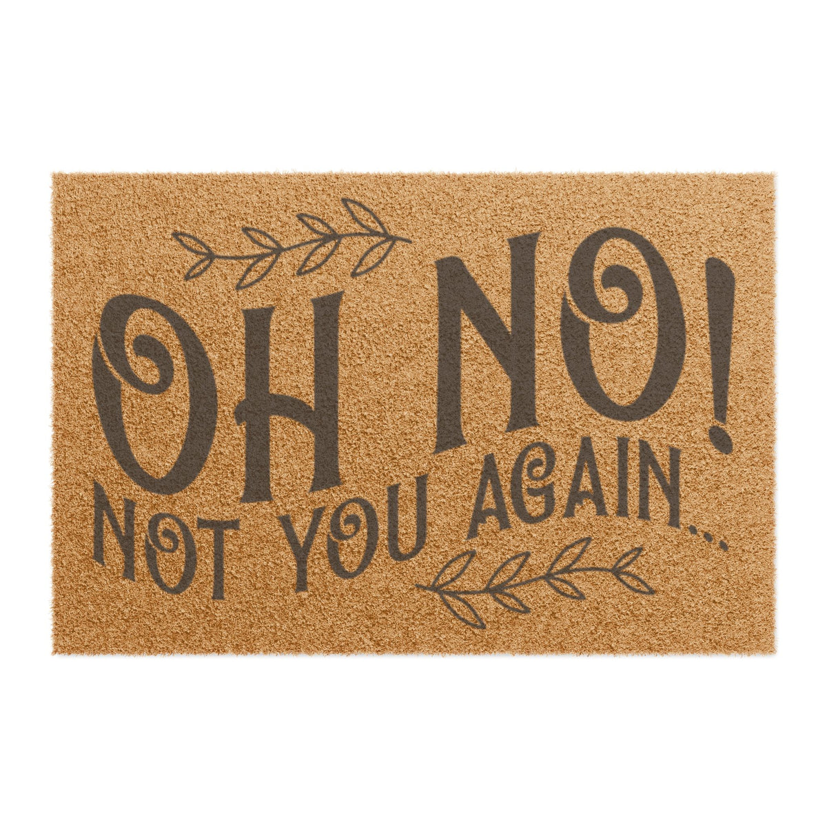 Doormat – "Oh No! Not You Again" Funny Welcome Mat, Humorous Entryway Décor for Homes & Gifts