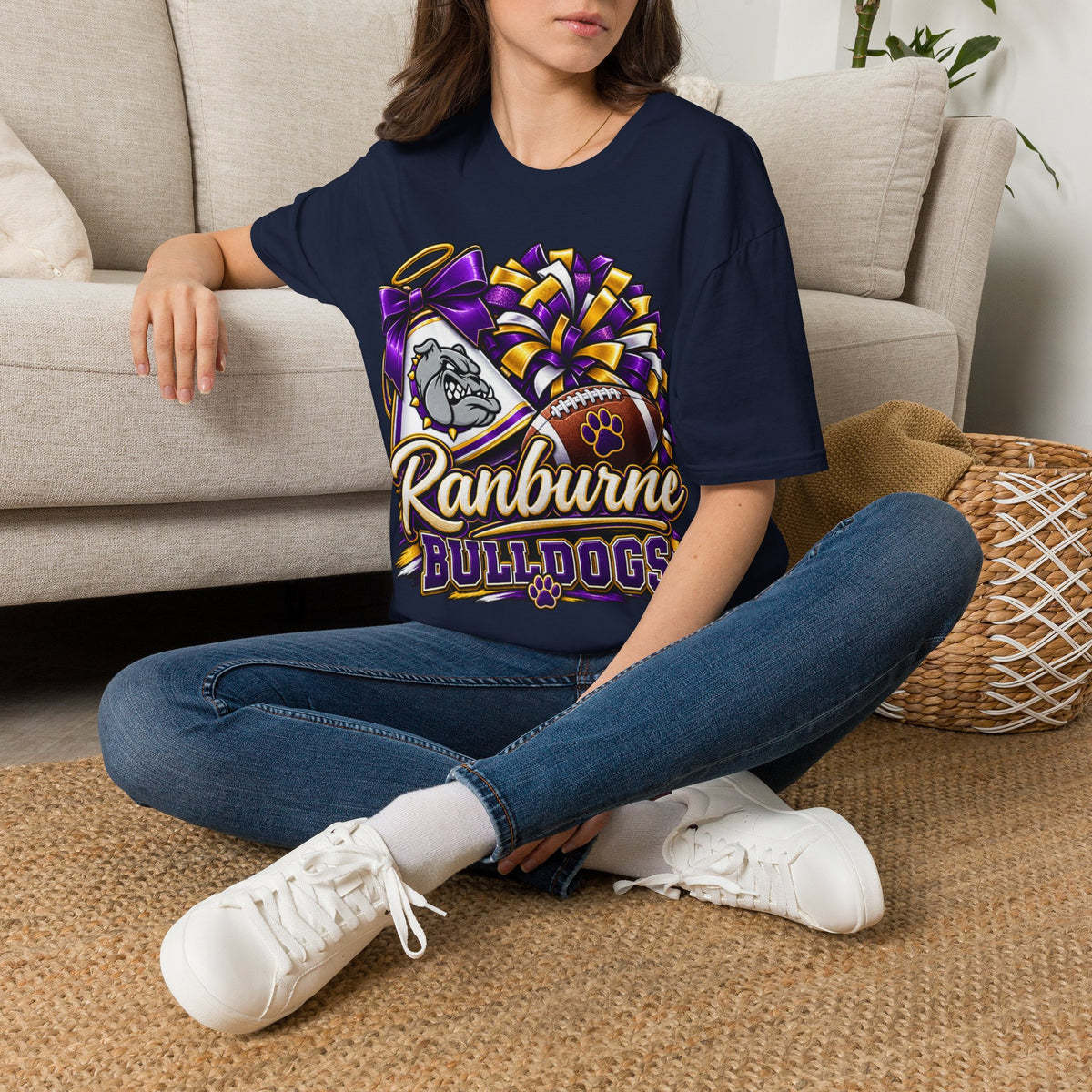 Ranburne Bulldogs Football Cheer T-Shirt