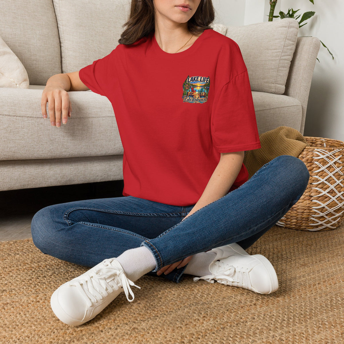 Lake Life T‑Shirt — Vintage Lakeside Sunset Graphic Tee
