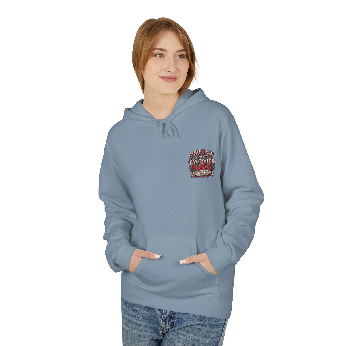 Hoodie - Christian and Tattooed Graphic Pullover (Look Beneath the Surface)