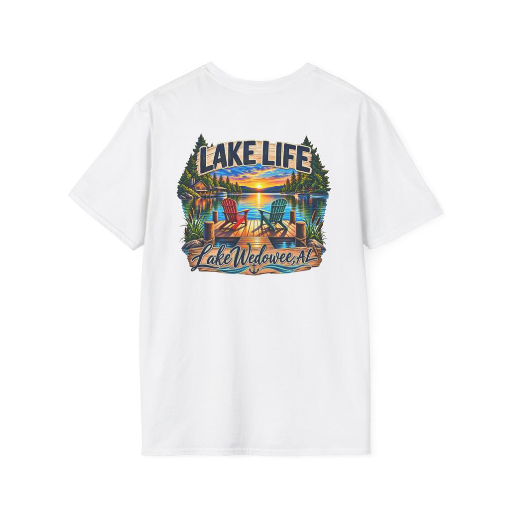 Lake Life T‑Shirt — Vintage Lakeside Sunset Graphic Tee