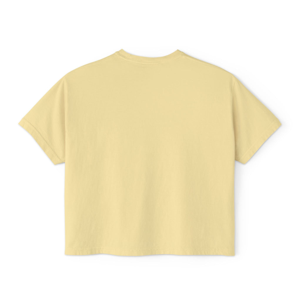 Women's Boxy Tee – Scenic Horse Double Exposure Graphic