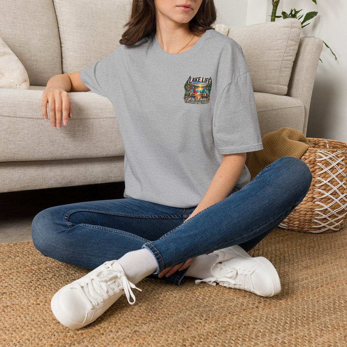 Lake Life T‑Shirt — Vintage Lakeside Sunset Graphic Tee