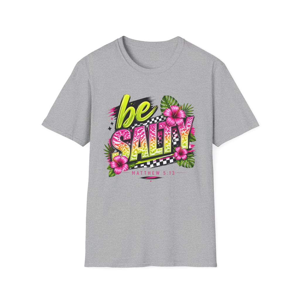 Be Salty Tropical T-Shirt — Floral Retro Beach Vibe Tee