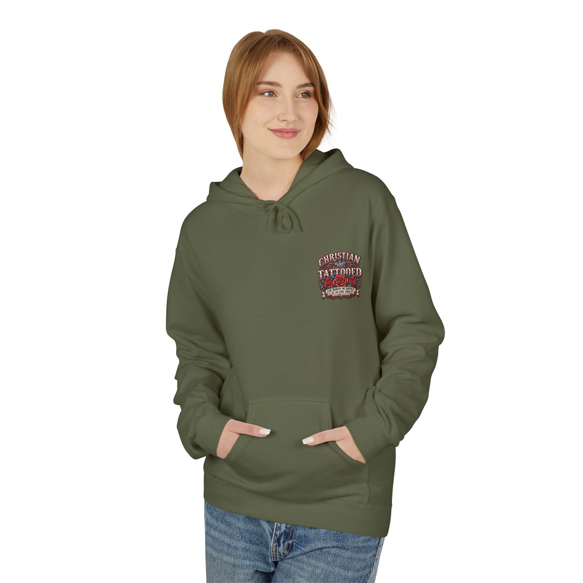 Hoodie - Christian and Tattooed Graphic Pullover (Look Beneath the Surface)